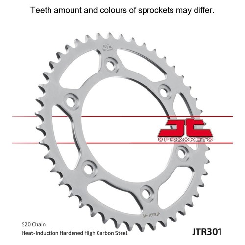 Steel rear sprocket teeth - jt,