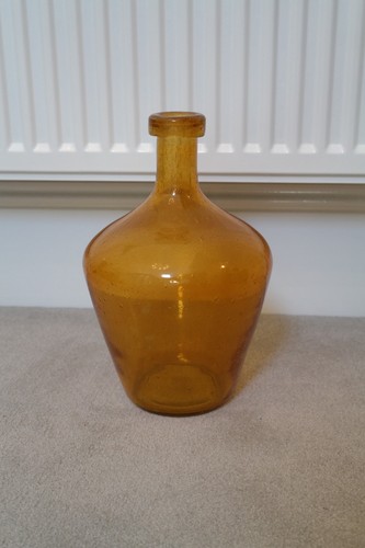 Vintage amber bubble - bubble, glass