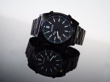 Nixon Brigade SS Black Watch with outer dial timer New Without Tags