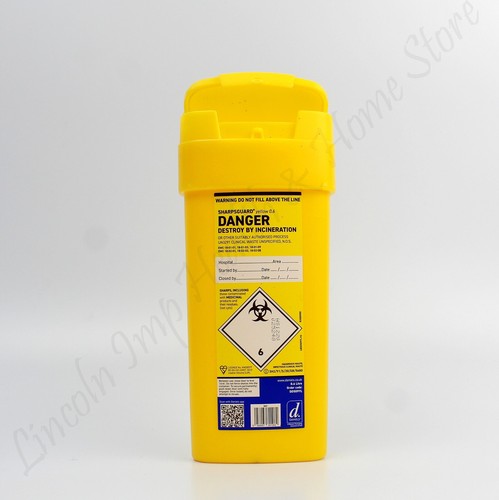 Yellow sharps insulin syringe - sharps,