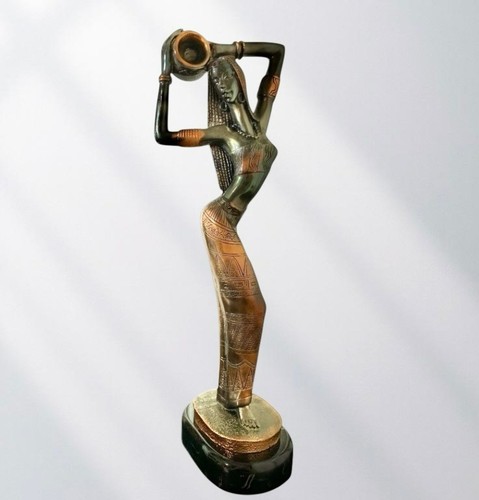 African woman figurine - african,