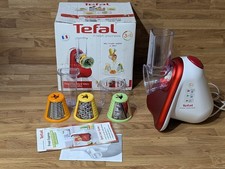 Tefal Fresh Express Shredder Slicer Grater 3-in-1 MB753540 Food Prep Machine Red
