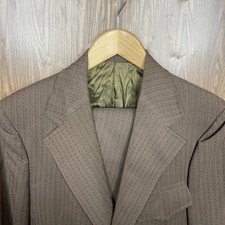 Botany 500 Vintage 1950s 1960s USA Made 2 Piece Suit Mens 38S 34x28 Brown