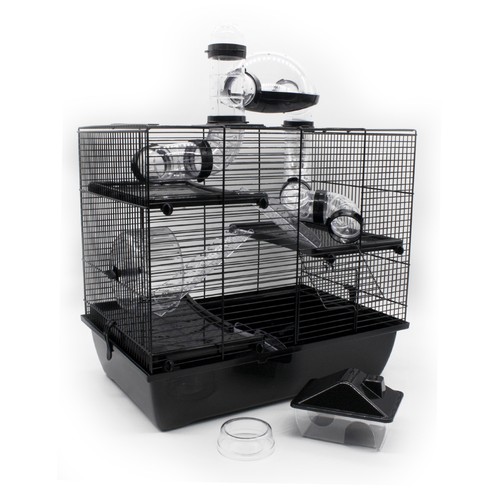 Rodent cage rufus black - cage,
