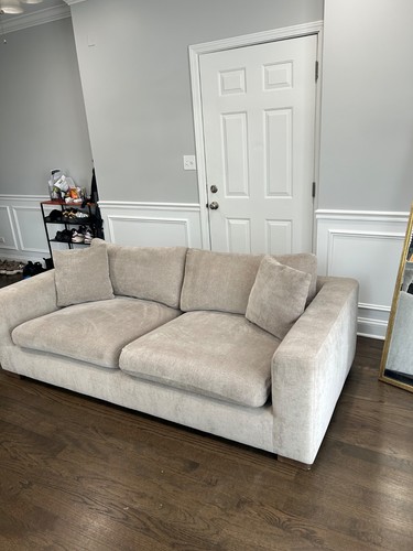Light beige seater sofa - beige,