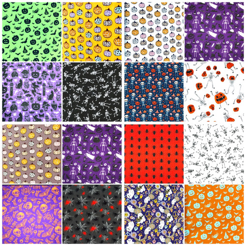 Halloween fabric polycotton - halloween,