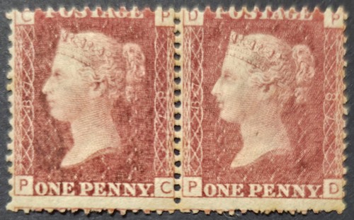 Great britain penny red - qv, 1d