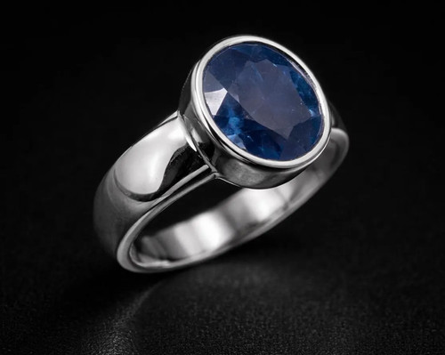 Natural oval blue - oval,