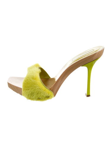 Cesare paciotti green fur - paciotti,