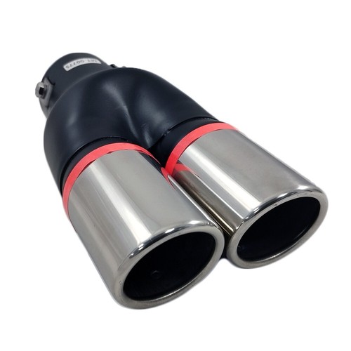 Twin exhaust tip - twin, pipe