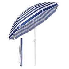 1.6m Beach Umbrella with Cover Portable Tilting Garden Parasol Various Colours