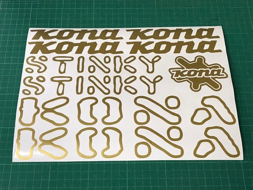 Kona stinky cycling decals - kona,