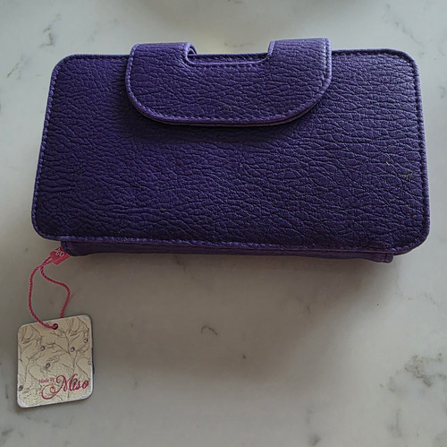 Miso purple faux - purple, leather