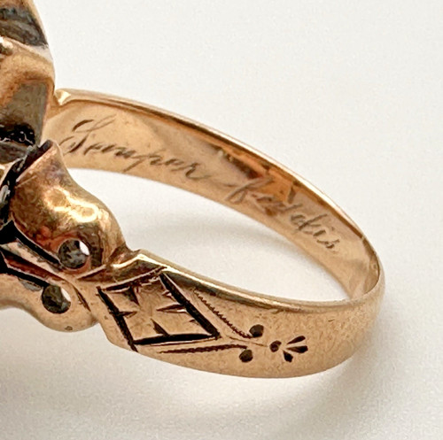 Edwardian era hand - era, engraved