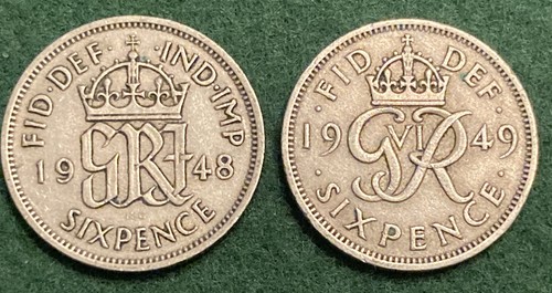 1948 1949 six pence - 1948-1949,