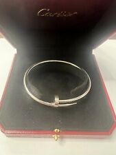 Cartier 18ct White Gold Juste un Clou Bangle size 19 large size