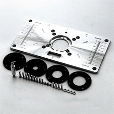 Aluminium router table insert - table,