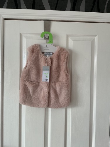 Baby girls faux fur gilet - girls,