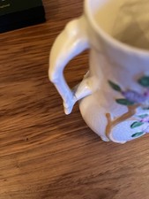 BEAUTY VINTAGE CROWN DEVON UK PITCHER 9" HAND PAINTED 5029 GILDED Excellent