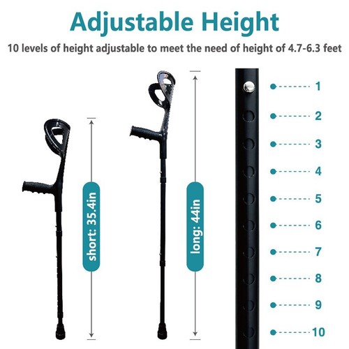 Pair folding crutches adults - pair,