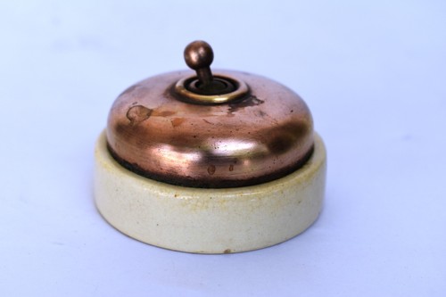 Vintage english light switch - light,
