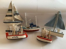 5 MODEL BOATS. 2 GREEK SAILING