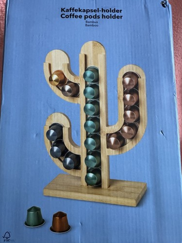 Bamboo coffee pods holder - pods,