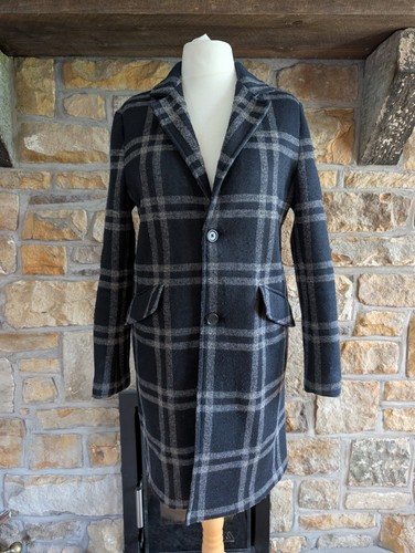 Zara navy check pattern - navy,