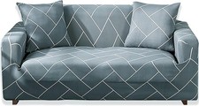 Teynewer 1-Piece Fit Stretch Sofa Cover, Sofa Slipcover Elastic Fabric Printed