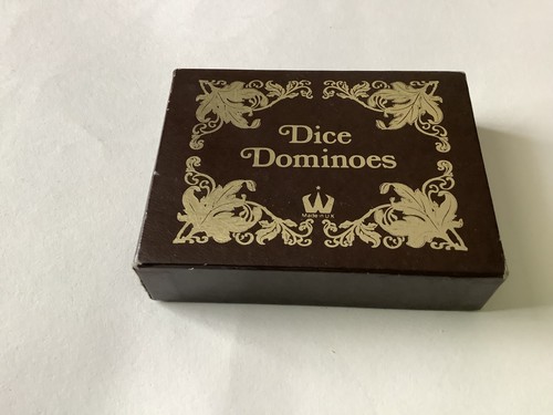 Vintage dice dominoes puzzle - dice,