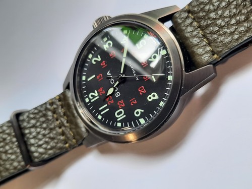 Bulova military watch - military,