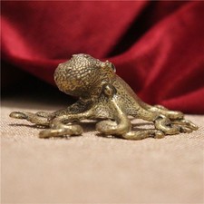 Mini Brass Octopus Statue