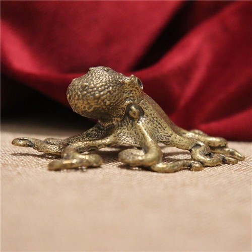 Mini brass octopus - mini,