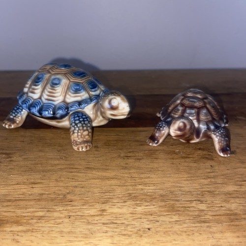 Two wade ceramic tortoises - wade,