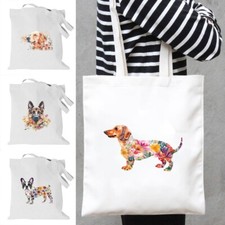 Printed dog Canvas Shopping