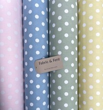 NEW Cath Kidston BUTTON SPOT Cotton POLKA DOT Fabric Curtains/Cushion/Blinds
