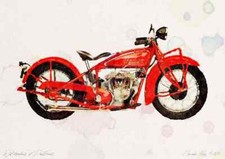 A4 Photo Indian 101 Scout 1928