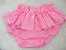 ADULT BABY SISSY PINK SPOTTED DIAPER COVER PANTIES WITH OPTIONAL LININGS