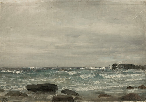 Stormy sea horizon poster - horizon,