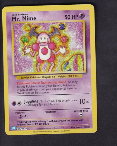 Mime 013 034 holo classic - mime,