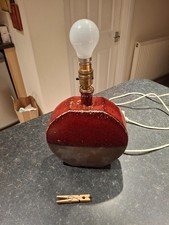 Studio pottery retro style lamp mcm
