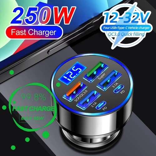 Port 250w usb car charger - 250w,