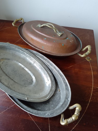 Vintage hammered copper - hammered, with