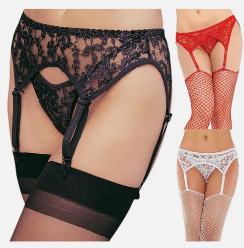 Lace suspender belt - belt, g