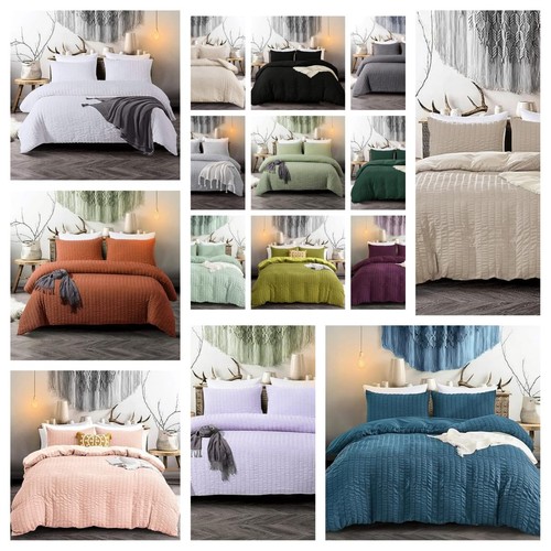 Seersucker duvet cover double - duvet,