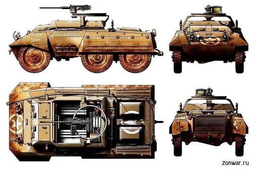 Ww2 american m20 6x6 - m20,