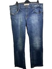 Ecko Unltd 714 Straight Fit Blue Jeans W38 L32 Washed Effect