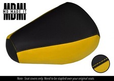 FITS YAMAHA PASSOLA SA 50 CUSTOM VINYL SEAT COVER BLACK & YELLOW