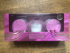 Heart & Home Home Fragrance Set Candle & 2 Bath Bombs Guardian Angel Scent