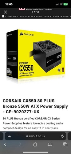 Corsair 550w series cx550 - cx,